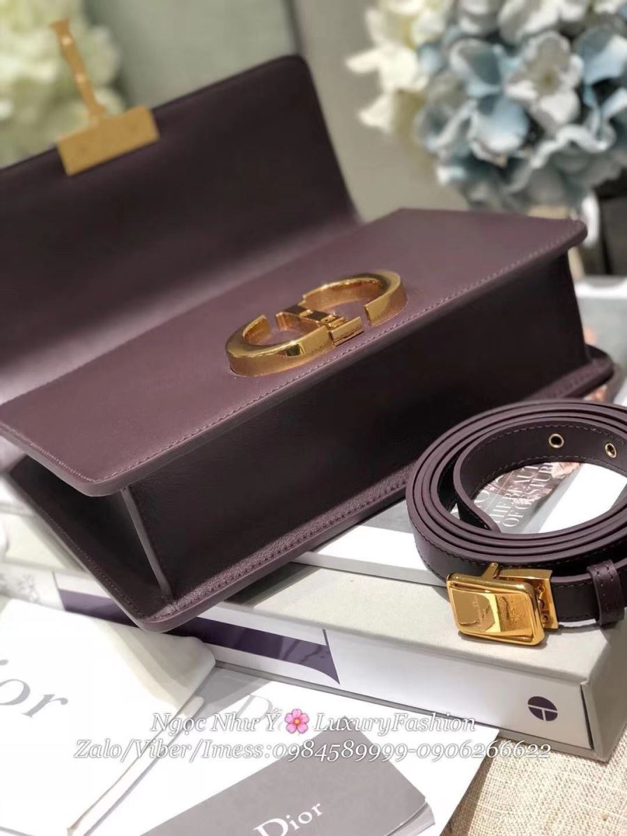 30 Montaigne Dior Storm In Smooth Burgundy Calfskin