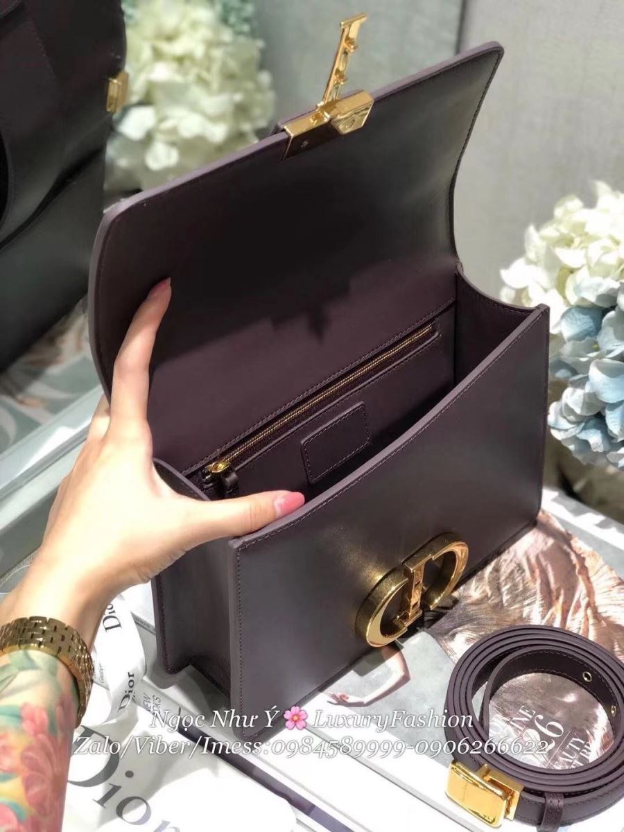 30 Montaigne Dior Storm In Smooth Burgundy Calfskin