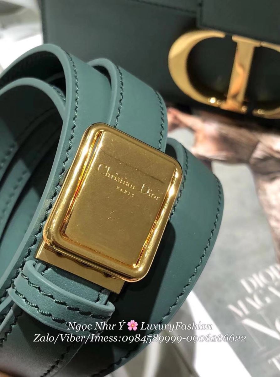 30 Montaigne Dior Storm Blue Calfskin