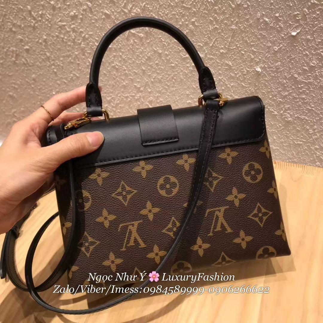 LV Locky BB Monogram Canvas Bleu Jean Black