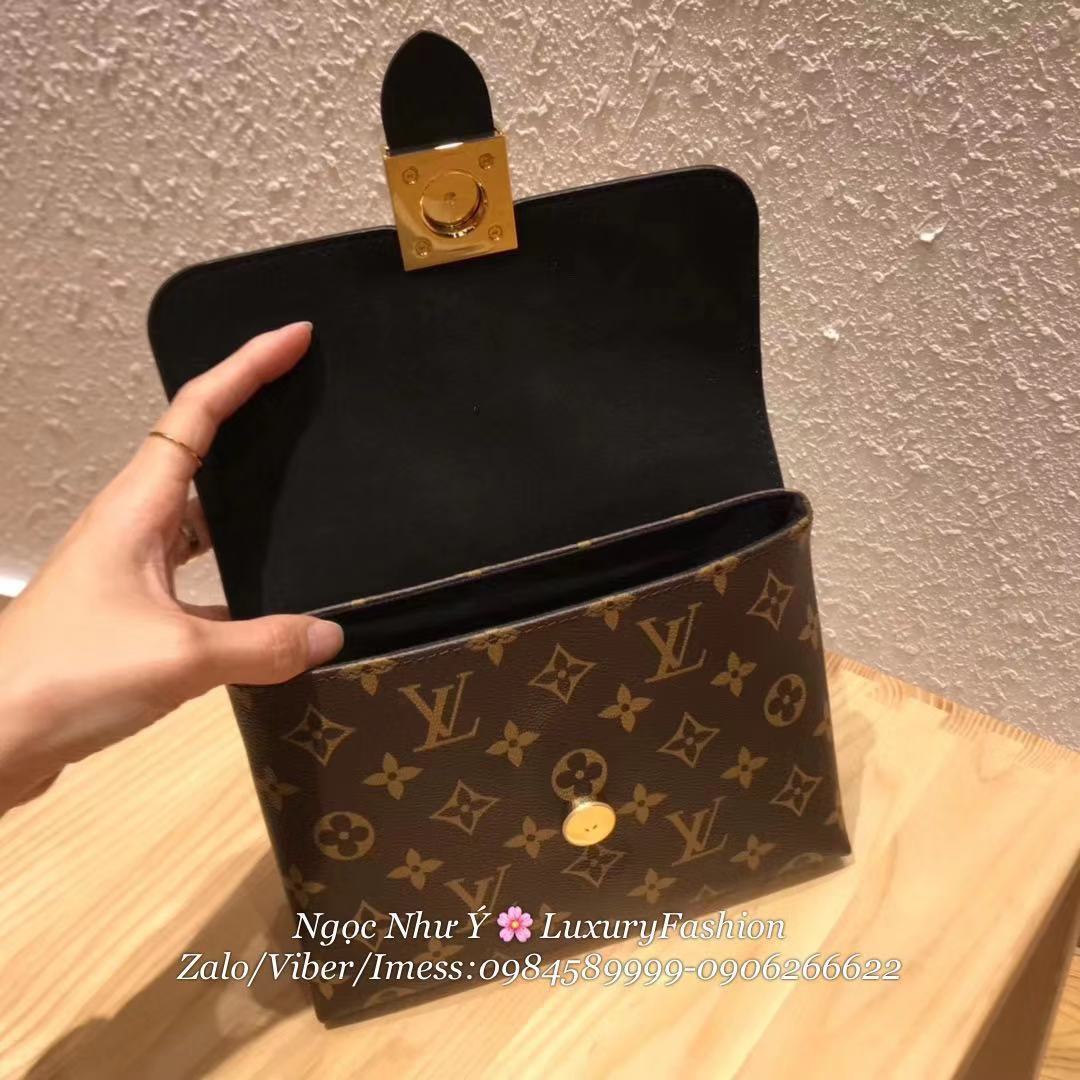 LV Locky BB Monogram Canvas Bleu Jean Black