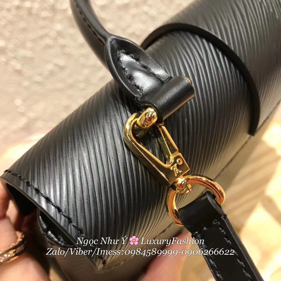 LV Locky BB Epi Leather Rose Ballenrine Black