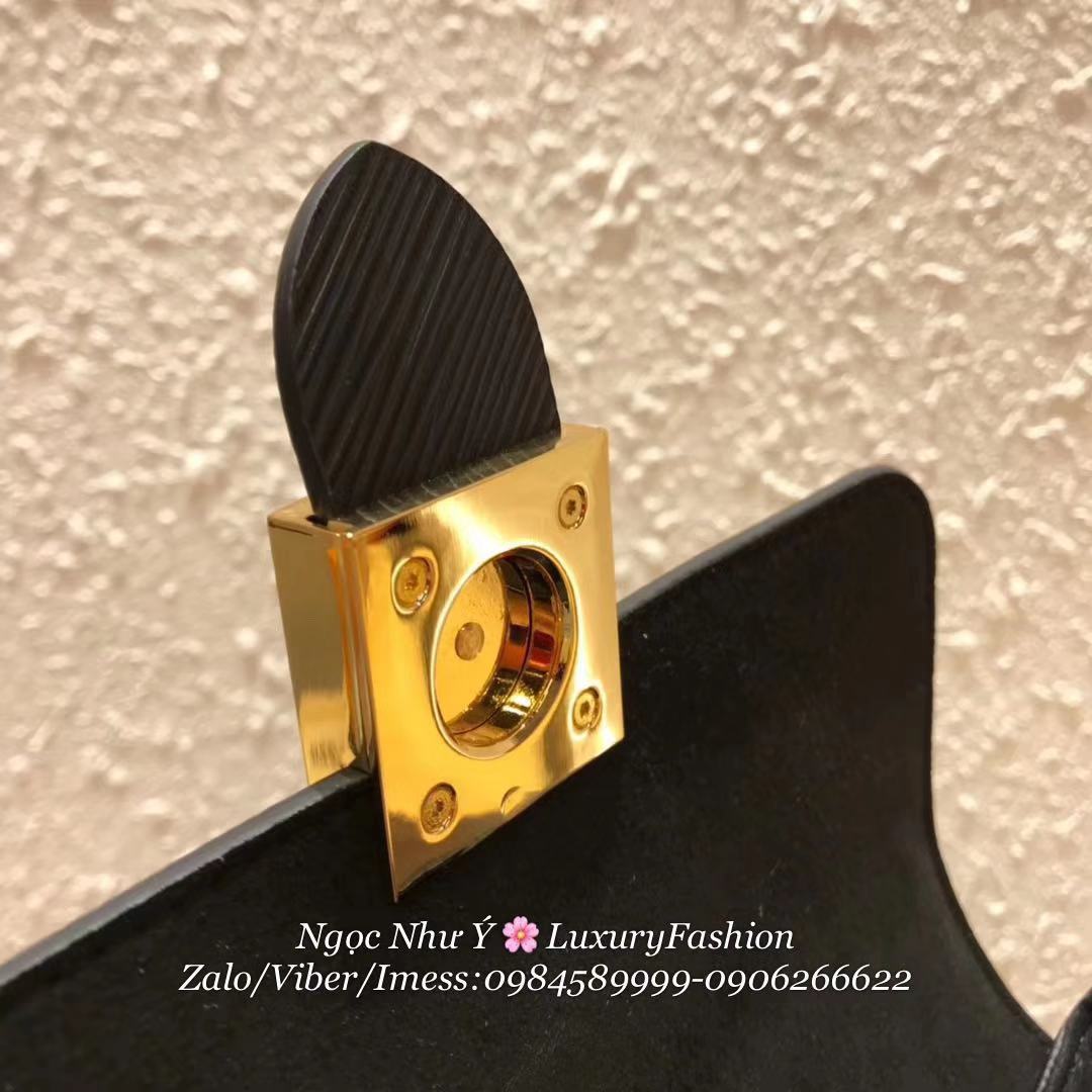 LV Locky BB Epi Leather Rose Ballenrine Black