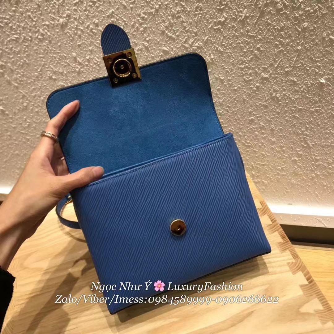 LV Locky BB Epi Leather Blue Jean Blue 