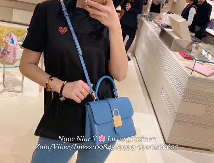 LV Locky BB Epi Leather Blue Jean Blue 