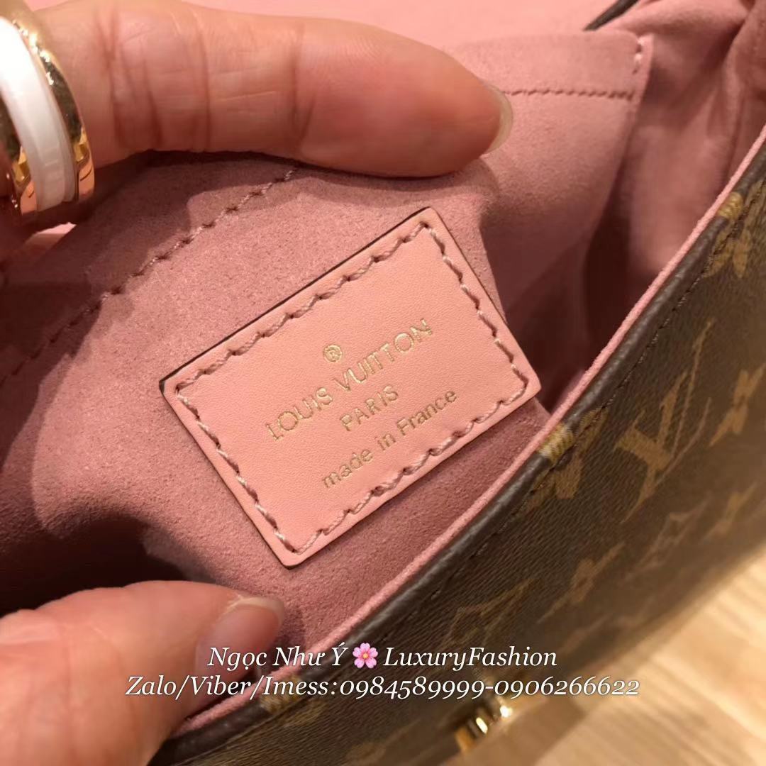 LV Locky BB Monogram Canvas Bleu Jean Rose Pink