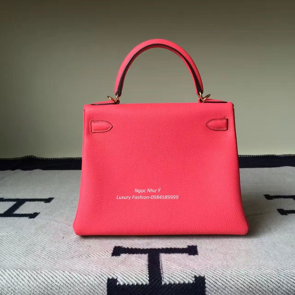 Hermes Kelly 28 Togo Rose Jaipur
