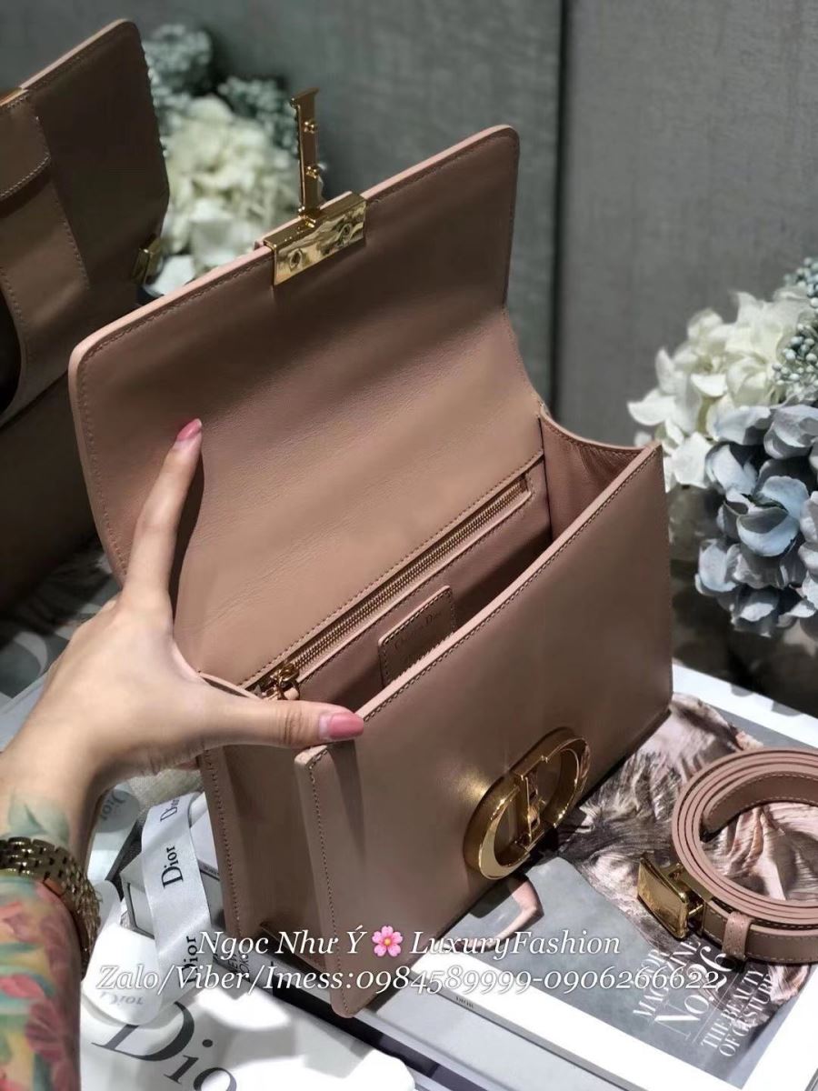 30 Montaigne Dior Storm In Smooth Pale Pink Calfskin