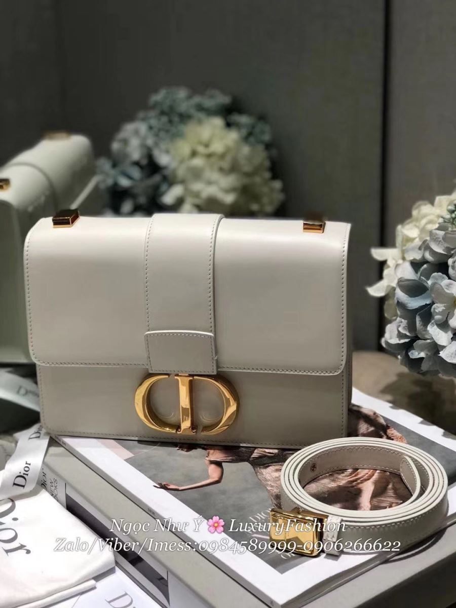 30 Montaigne Dior Storm In White Calfskin