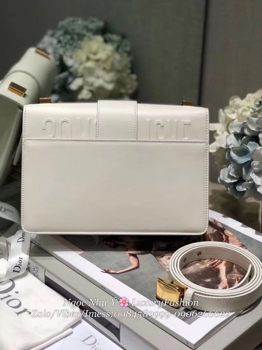 30 Montaigne Dior Storm In White Calfskin