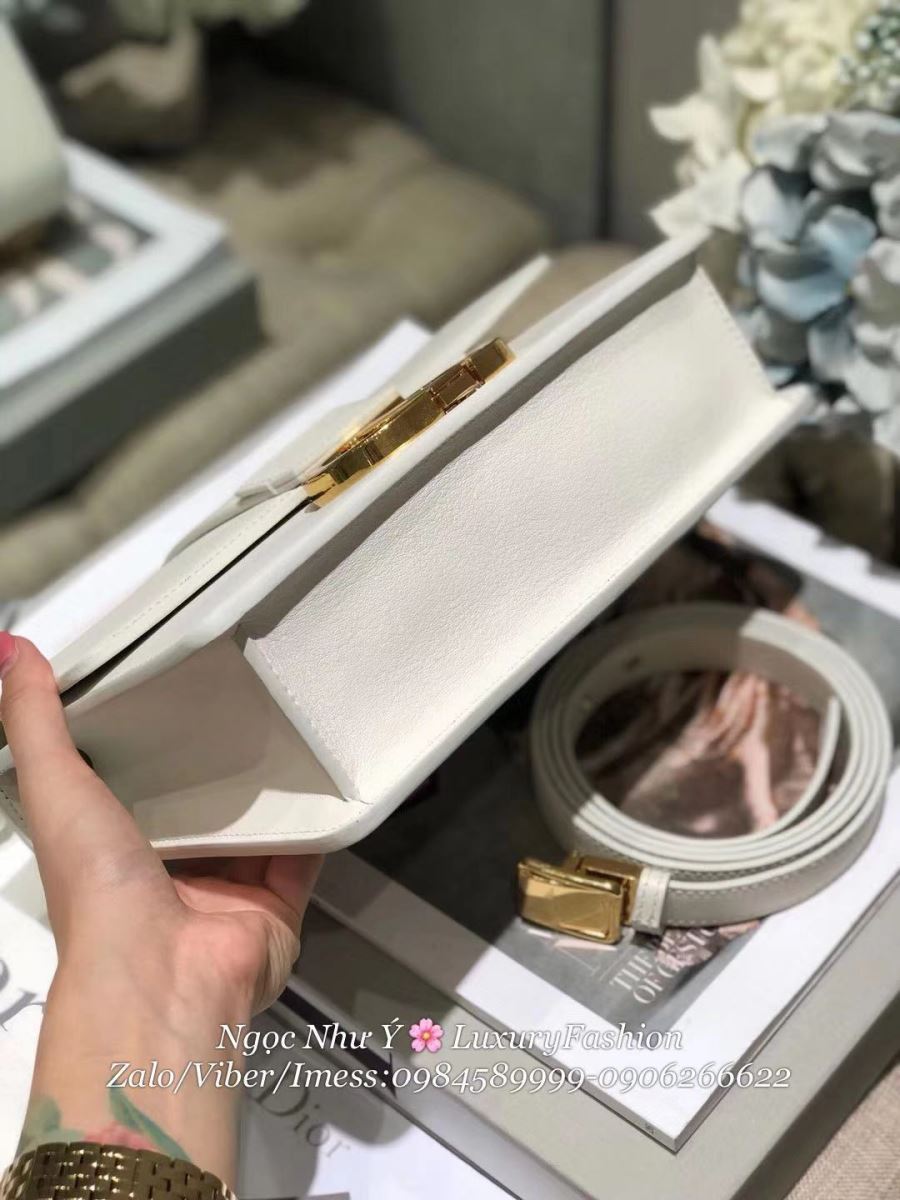 30 Montaigne Dior Storm In White Calfskin