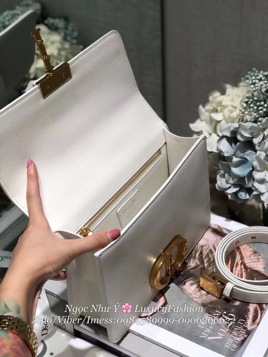 30 Montaigne Dior Storm In White Calfskin