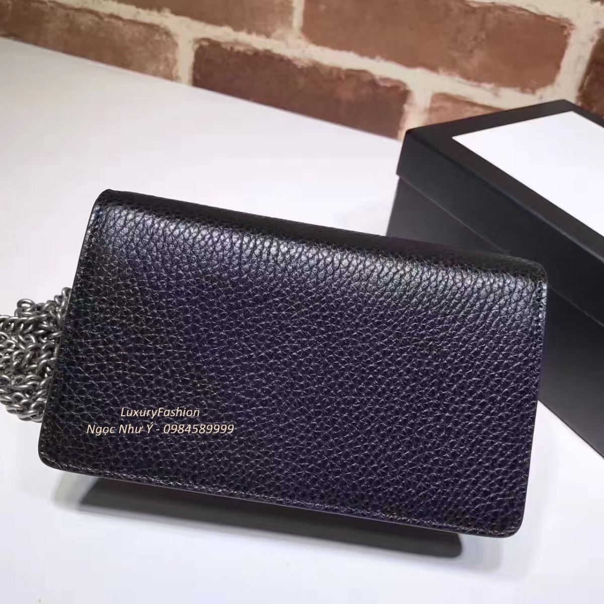 Gucci Dionysus Chain Wallet Black 