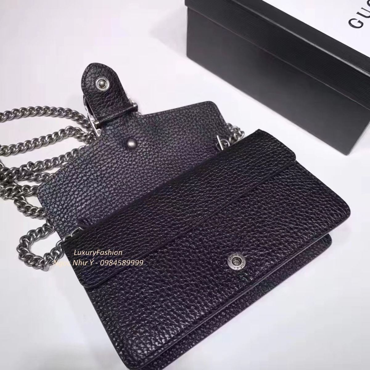 Gucci Dionysus Chain Wallet Black 