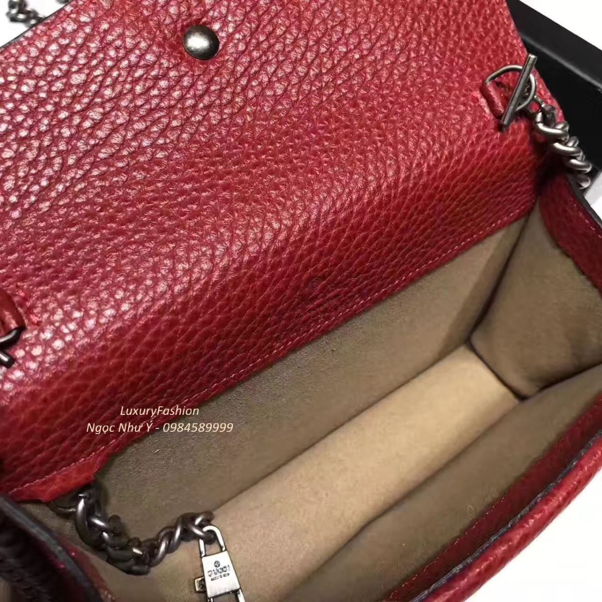 Ví Gucci Dionysus Chain màu đỏ