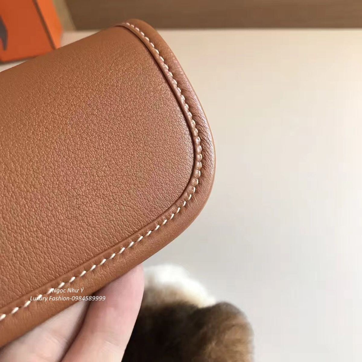 Hermes Jige Clutch Swift Brown