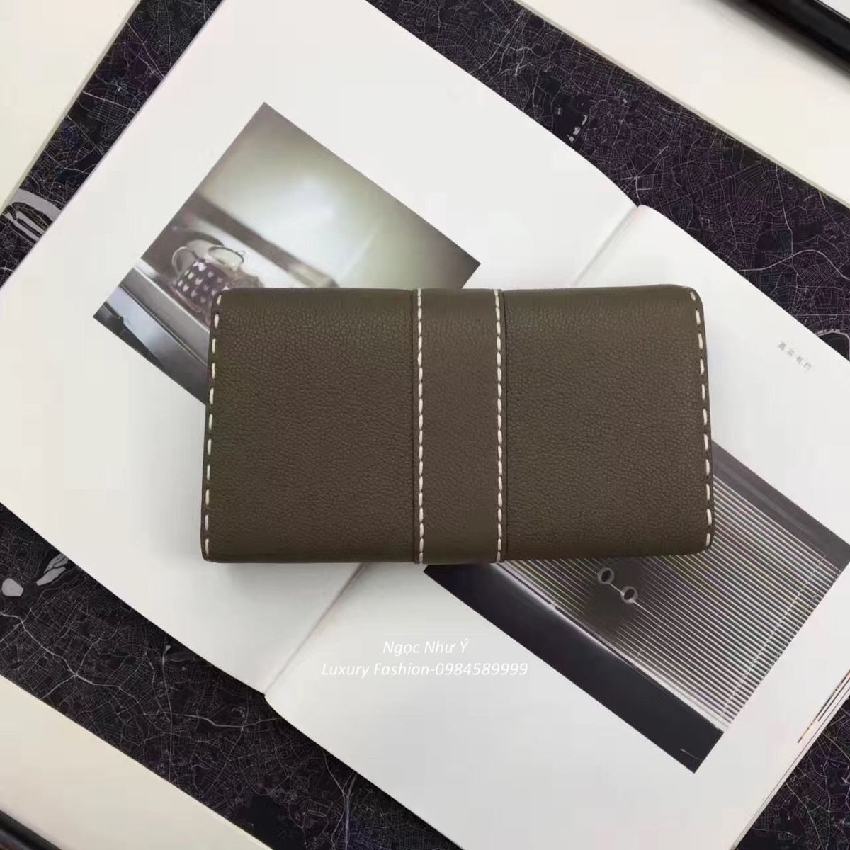 Delvaux Brillant Wallet Etoupe