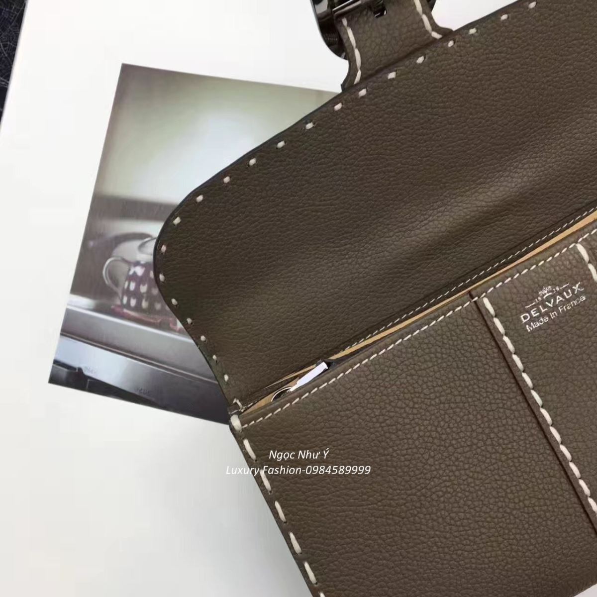 Delvaux Brillant Wallet Etoupe