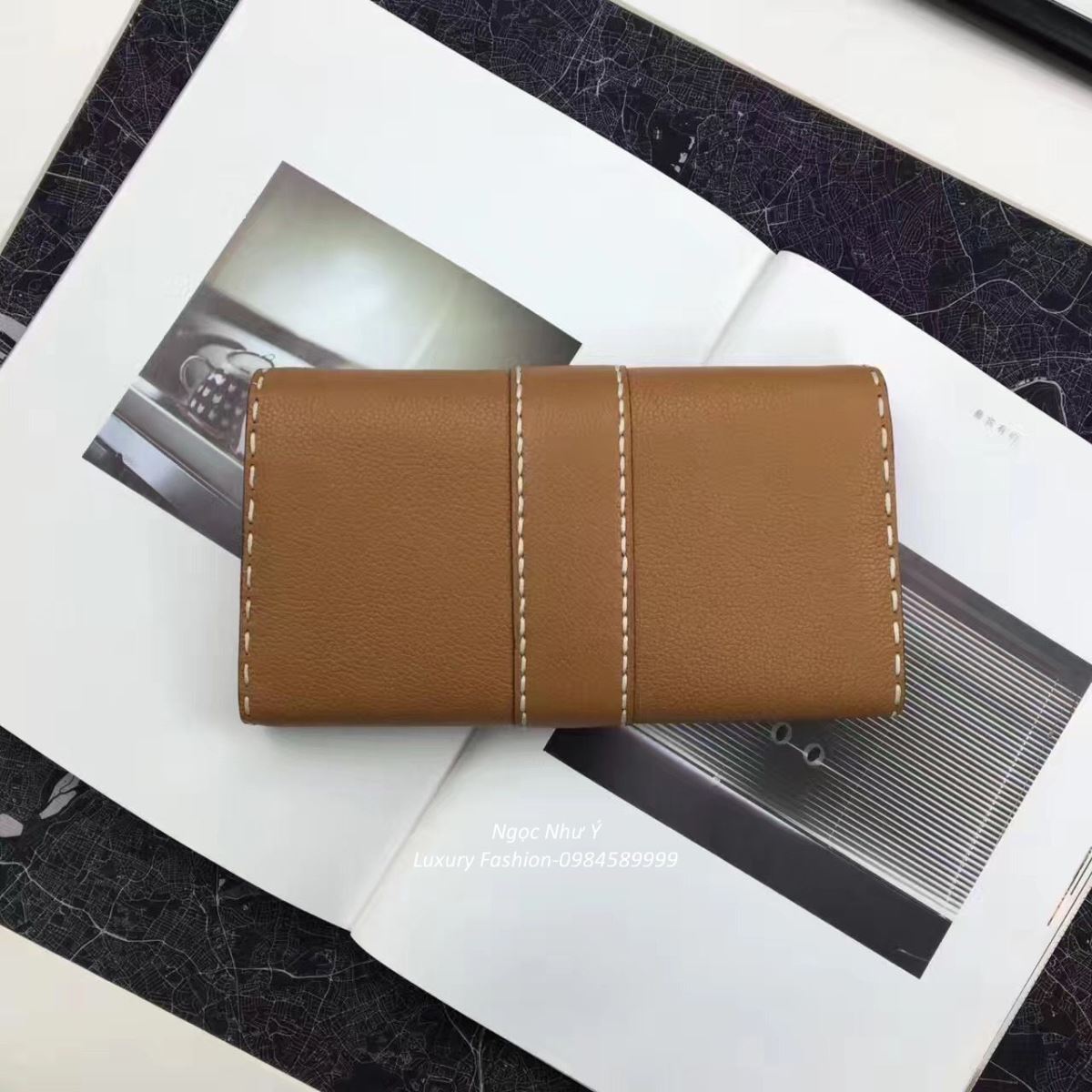 Delvaux Brillant Wallet Brown