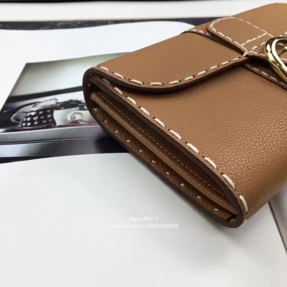 Delvaux Brillant Wallet Brown