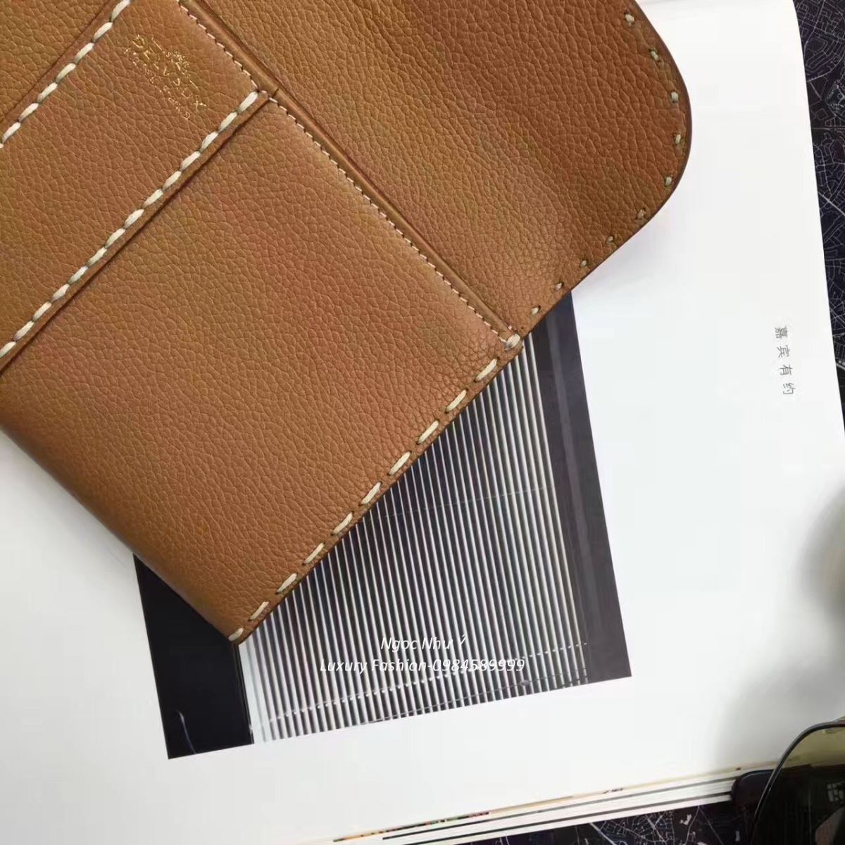 Delvaux Brillant Wallet Brown
