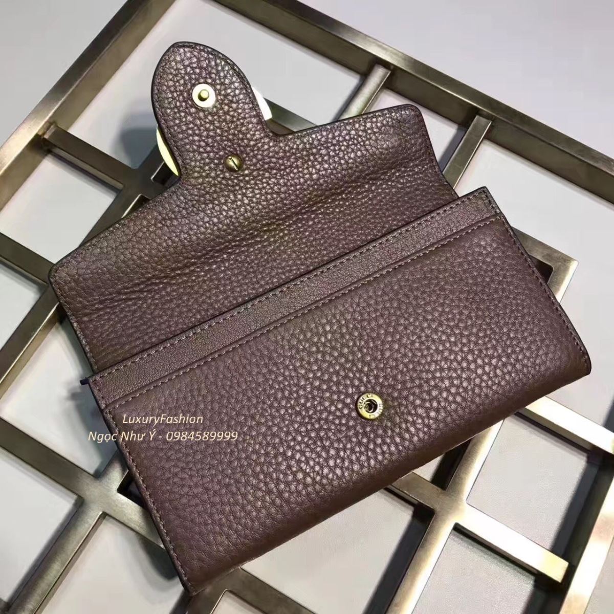 Gucci GG Marmont Wallet Brown 