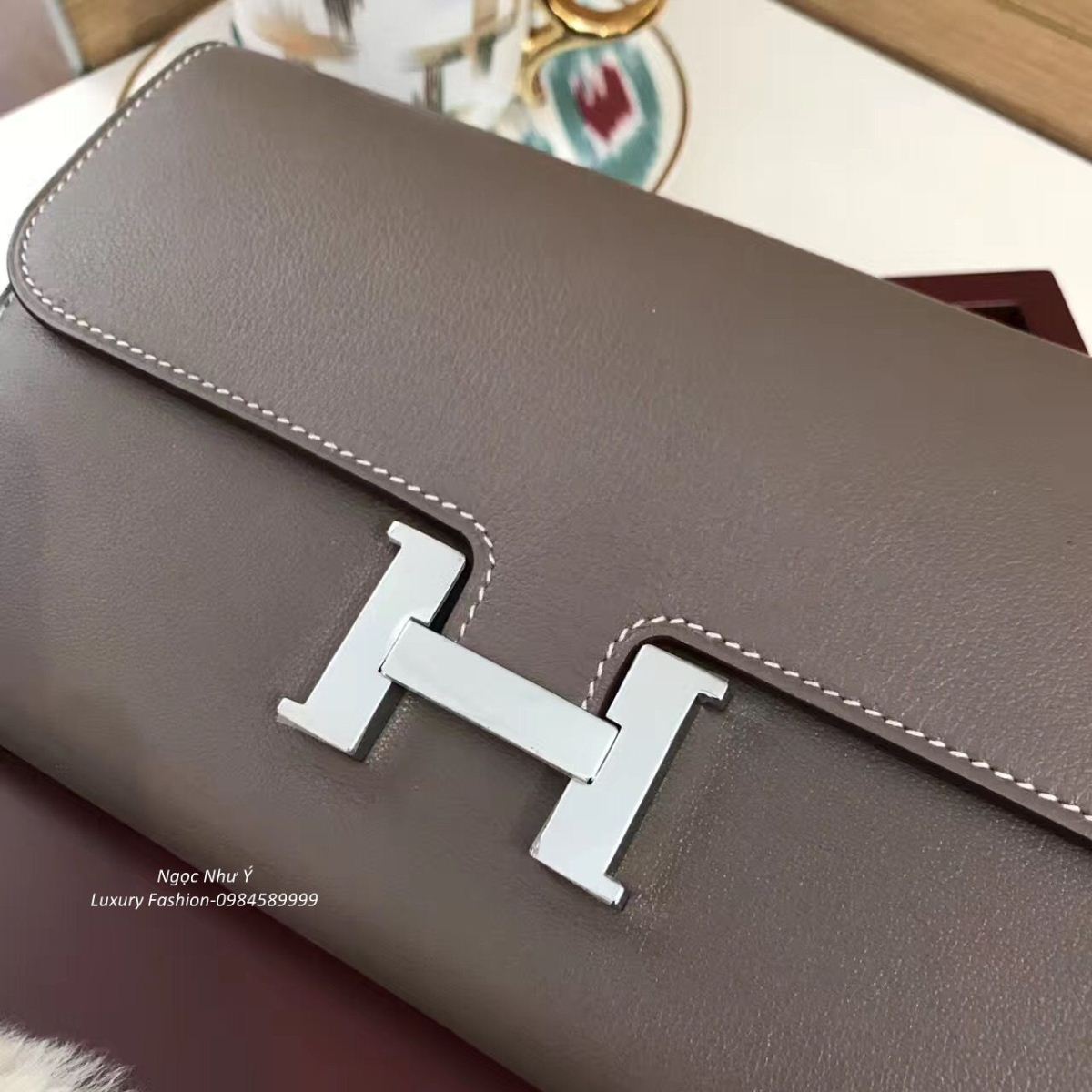 Hermes Constance Wallet Swift Etoupe