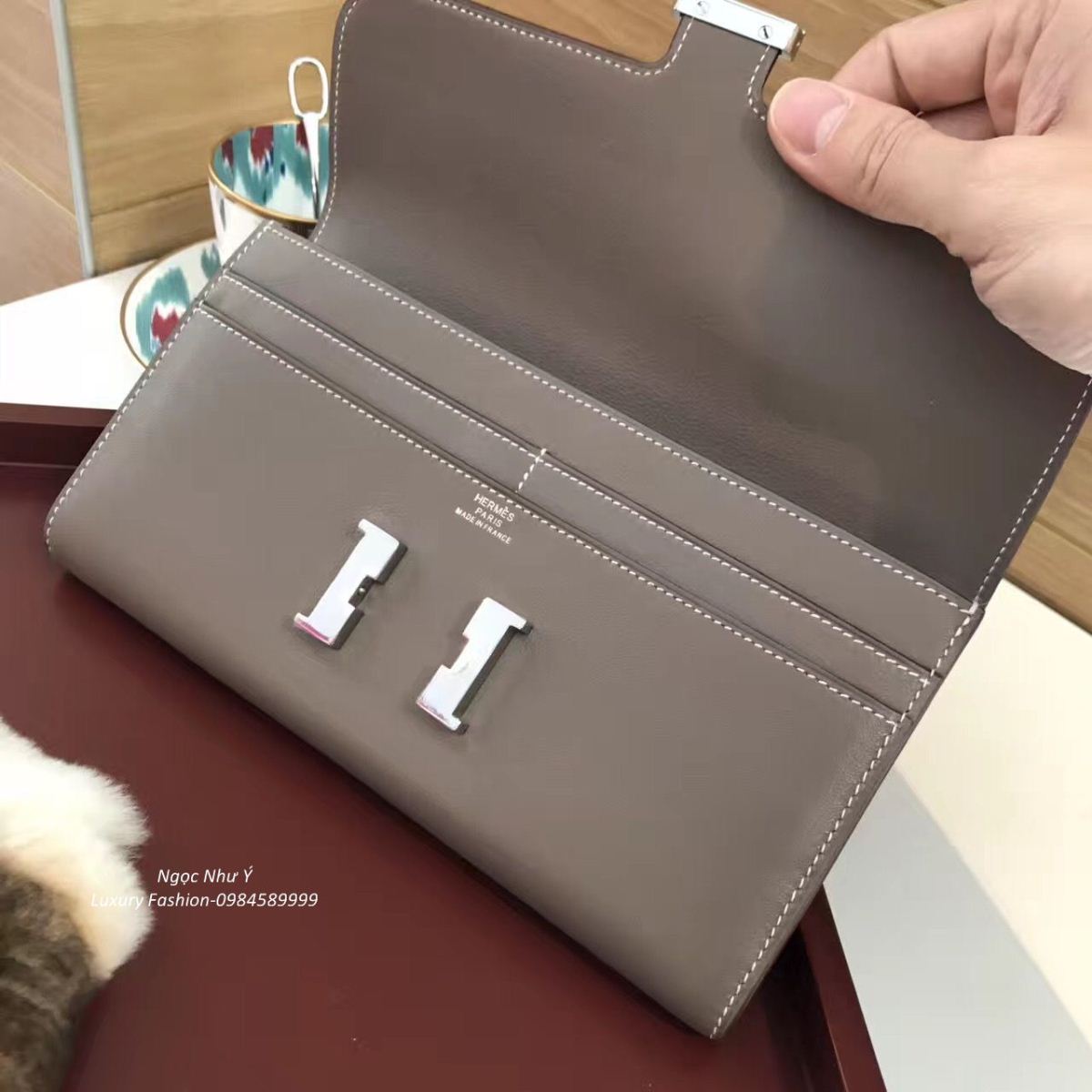 Hermes Constance Wallet Swift Etoupe