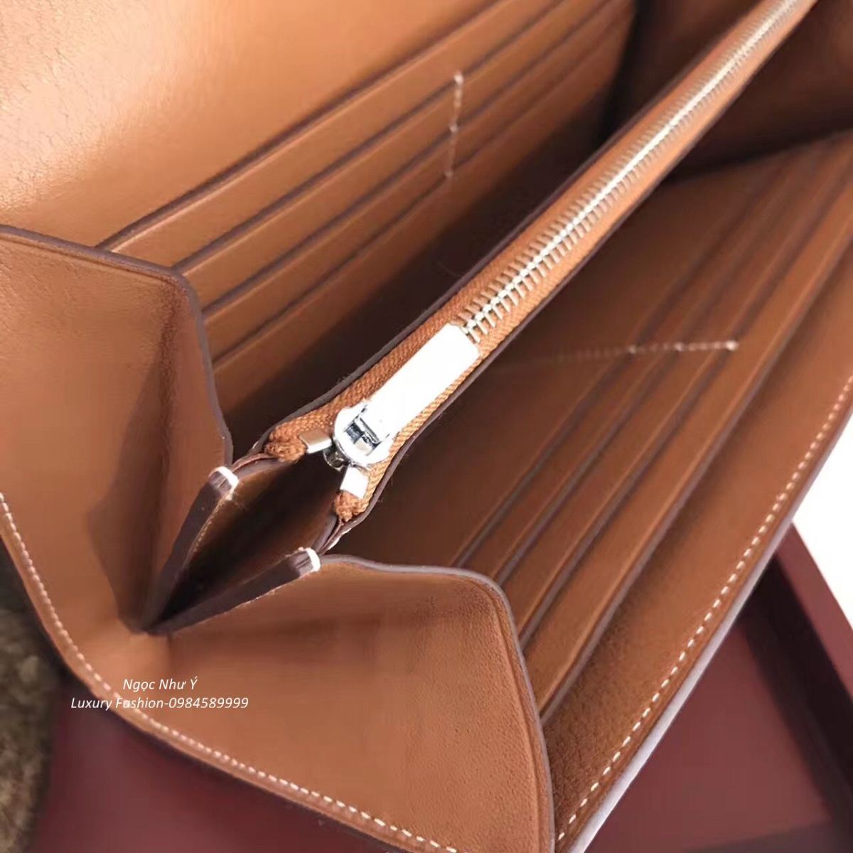 Hermes Constance Wallet Swift Brown