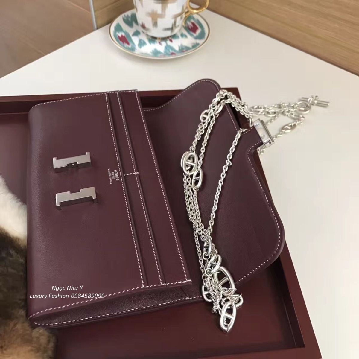 Hermes Constance Wallet Swift Rouge