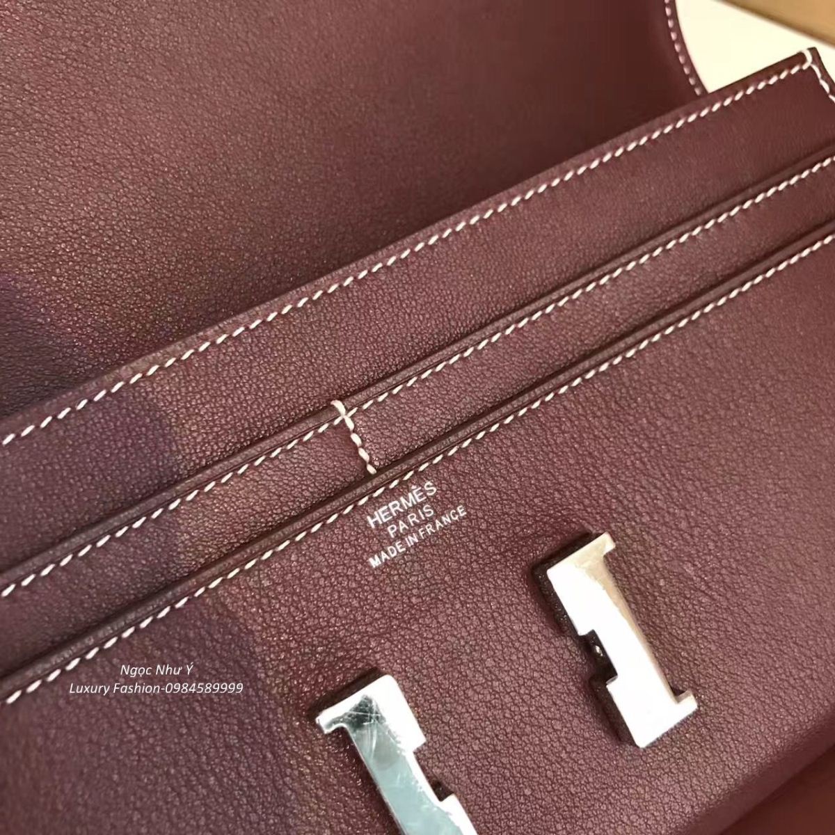 Hermes Constance Wallet Swift Rouge