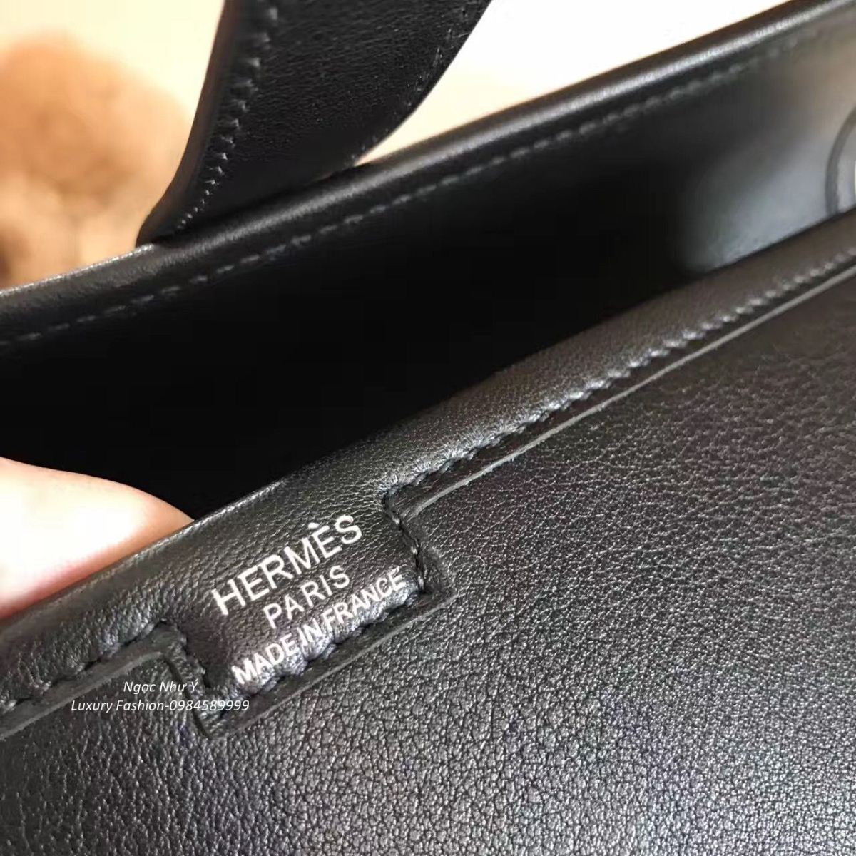Ví Hermes Jige Swift màu đen